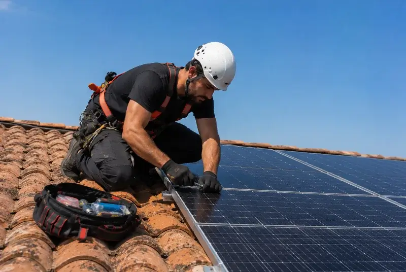 Maintenance et monitoring de panneaux solaires aux Haies