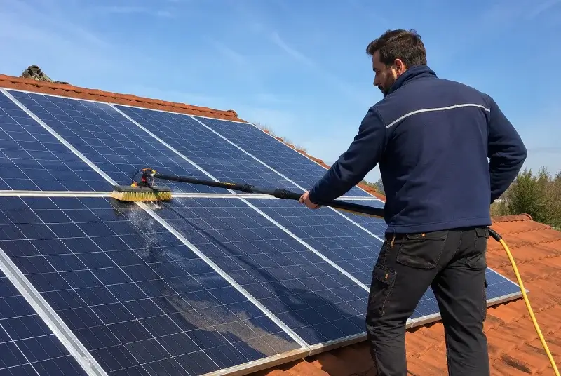 Nettoyage et entretien de panneaux solaires aux Haies
