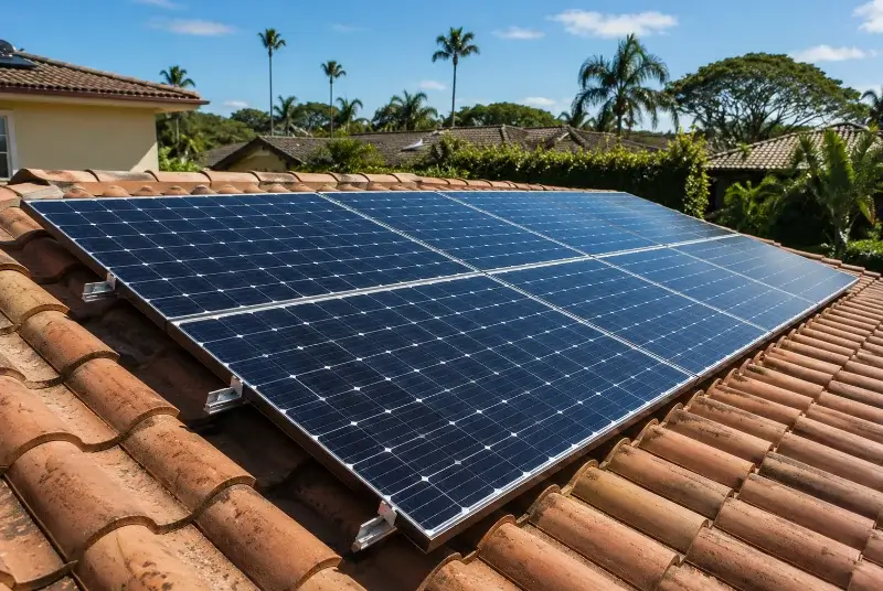 Installation de panneaux solaires aux Haies